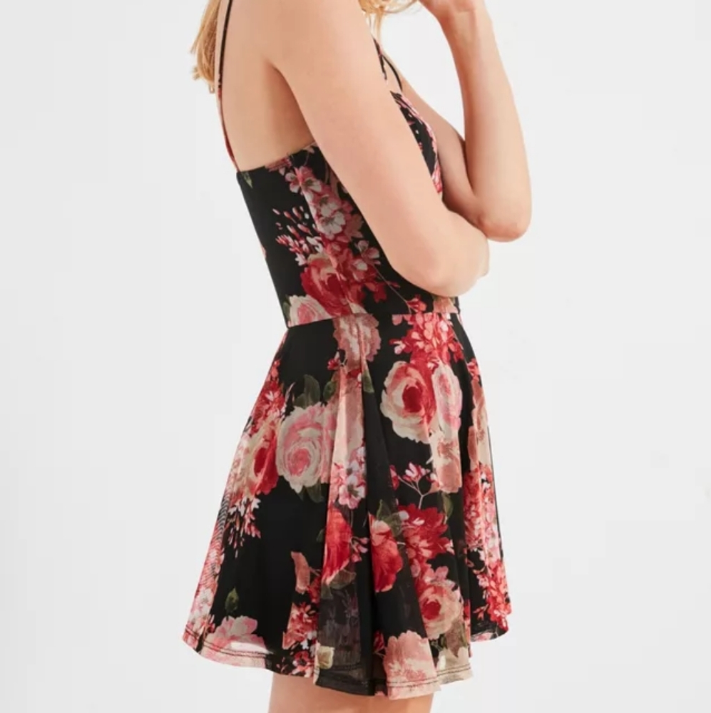 Urban Outfitters Floral Mesh Romper